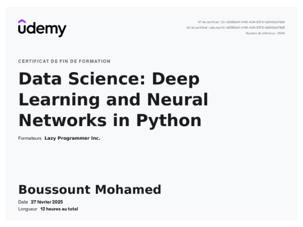 Data Science: Deep Learning and Neural Networks in Python